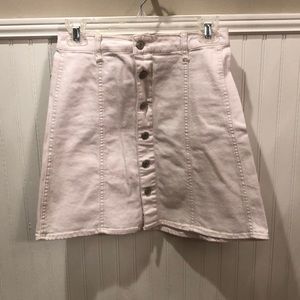 Target white denim skirt